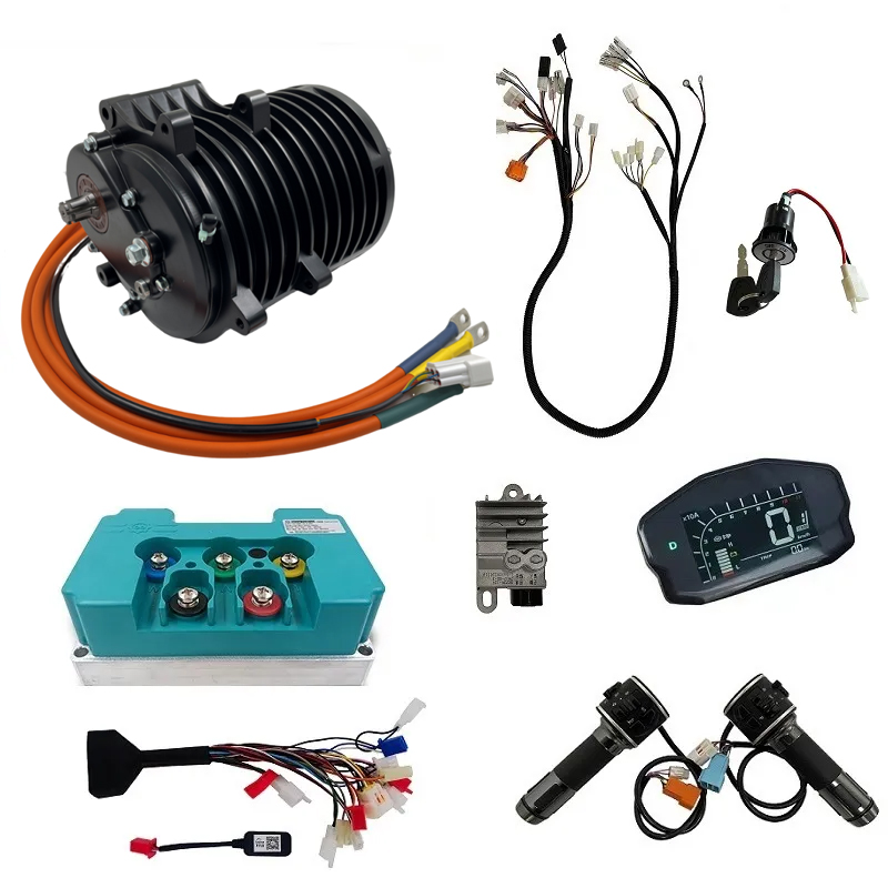 Kelly Kls7230S Controller - Qsmotor-オートバイ用の内部ギア,高トルク,13-c v3 3000w,農場コントローラー付き,電気自動車用nd72680