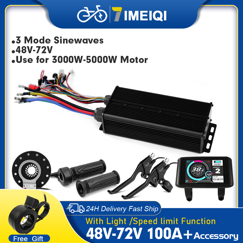 72V 100A Sabvoton Controller - 電動自転車正弦波コントローラー 100A 3 モード 48V 72V