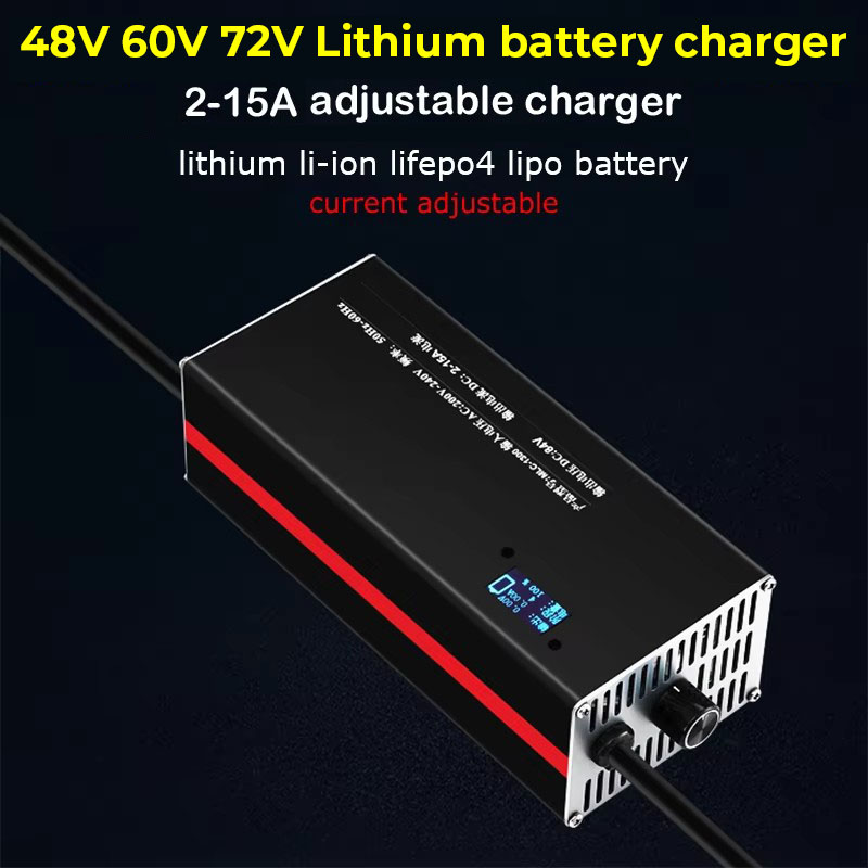2-15A電流調整急速充電36V 48V 58.4V 72V - 72V 15A Fast Charger のレビューと価格