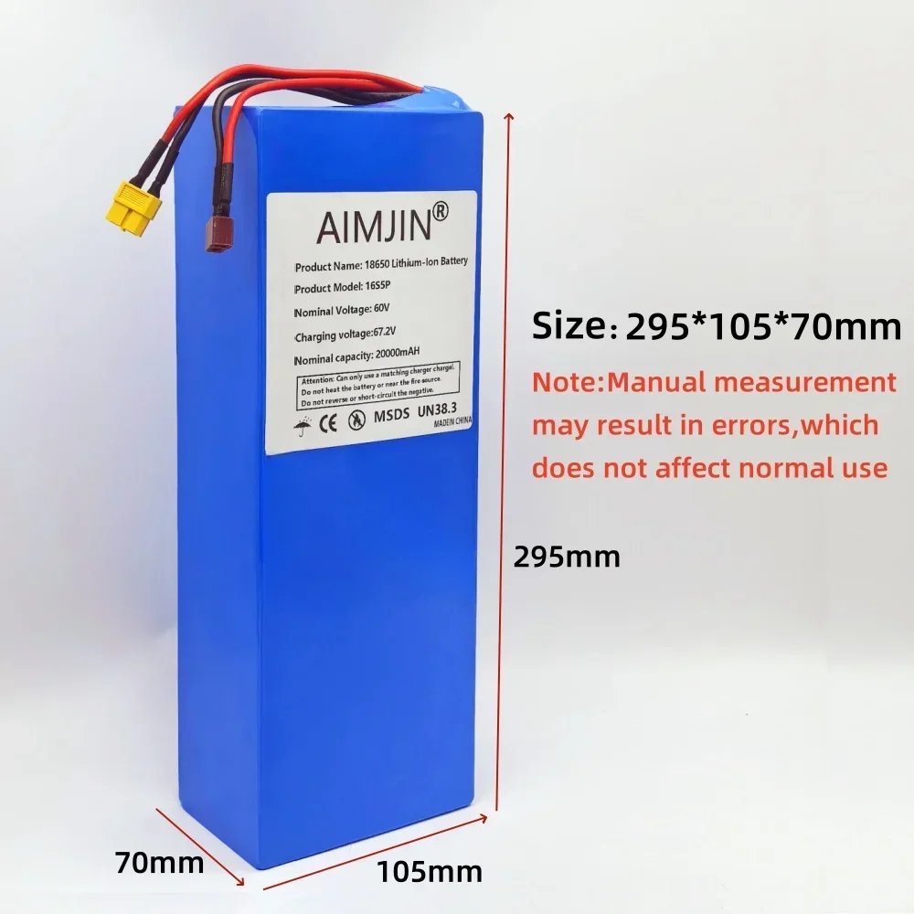 20000mAh 16S5P 60V リチウムイオンバッテリ - 72V 40Ah Lifepo4 Battery Pack のレビューと価格